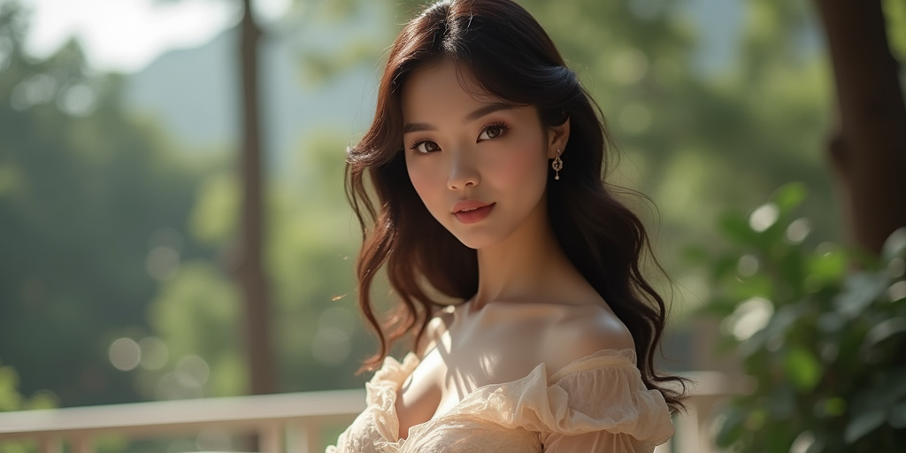 韦敏脸型设计：自然与协调的完美结合